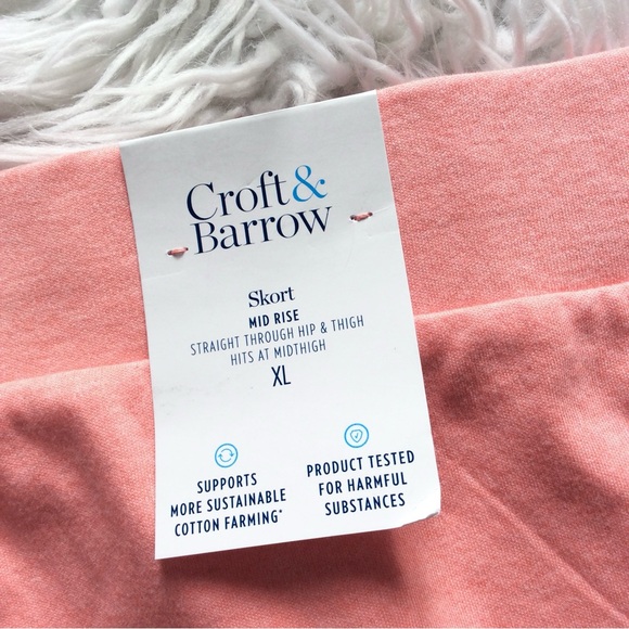 NWT Croft & Barrow Mid Rise Knit Skort - Picture 5 of 6